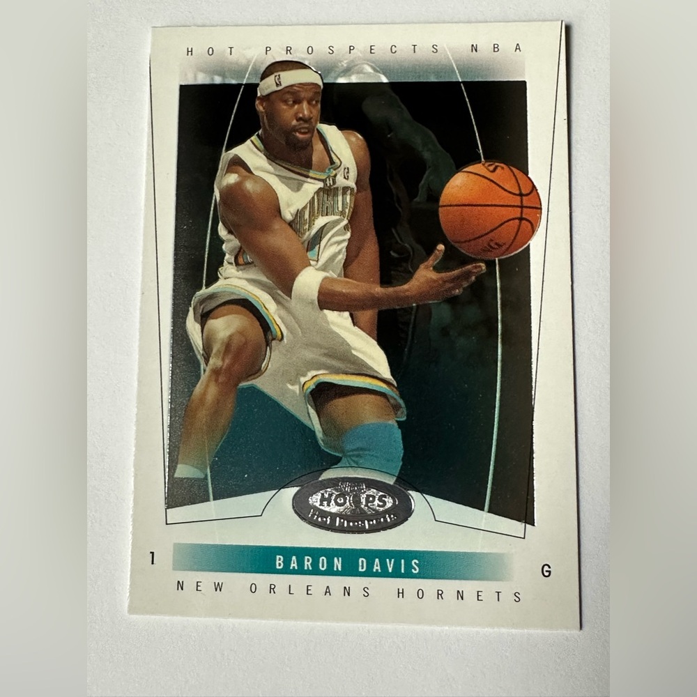 Baron Davis New Orleans Hornets Basketball Trading Card - Teal/White